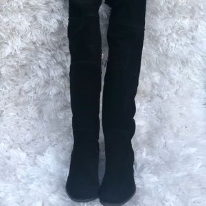 Vince Camuto velvet over the knee boots size 6